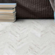 Коркова підлога Corkstyle Chevron White (Клейова)