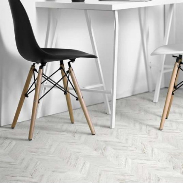 Коркова підлога Corkstyle Chevron White (Клейова)