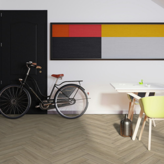 Вінілова підлога SPC Falquon The Floor Herringbone Дуб Tuscon | Р6001 Вінілова підлога SPC Falquon The Floor Herringbone Дуб Tuscon | Р6001