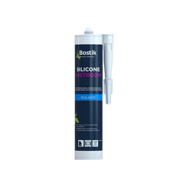 Силиконовый герметик Bostik Silicon Wetroom (белый) (0.3 л)