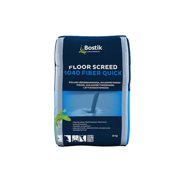 Самовыравниватель для пола (нивелирмасса) Bostik 1040 FIBER QUICK (25 кг)