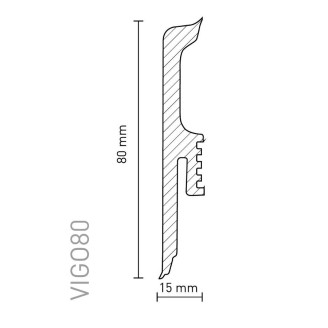 Плинтус Arbiton VIGO 80 Серый тёмный | 3