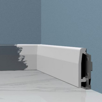 Плінтус Solid Євро UHD03/70 Білий (70мм)