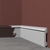 Плинтус Solid Евро UHD01/80 Белый (80мм)