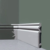 Плинтус Solid Евро UHD07/95 Белый (95мм)