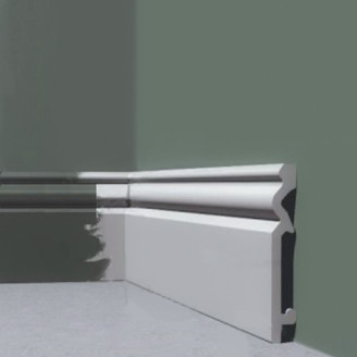 Плінтус Solid Євро UHD07/95 Білий (95мм)