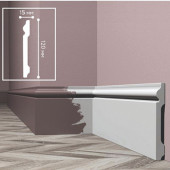 Плінтус Solid Євро UHD04/120 Білий (120мм)