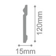 Плінтус Solid Євро UHD04/120 Білий (120мм) Плінтус Solid Євро UHD04/120 Білий (120мм)