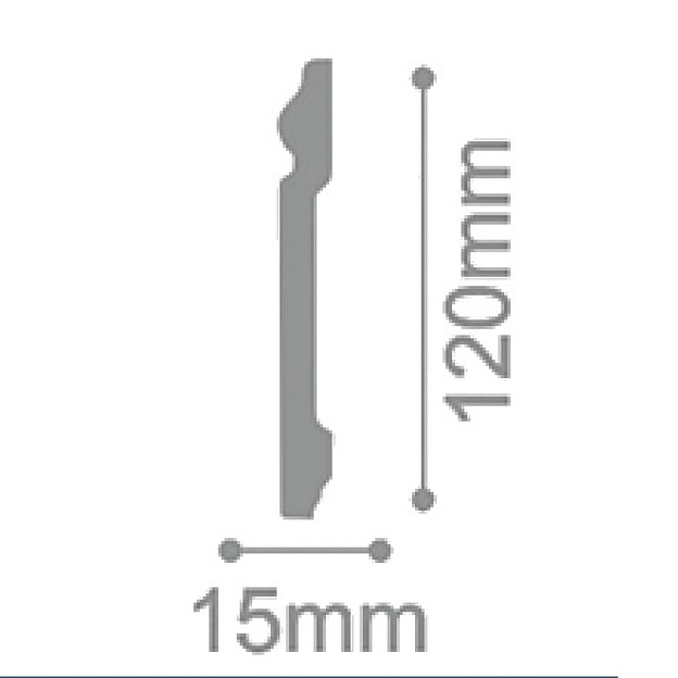 Плінтус Solid Євро UHD04/120 Білий (120мм) Плінтус Solid Євро UHD04/120 Білий (120мм)