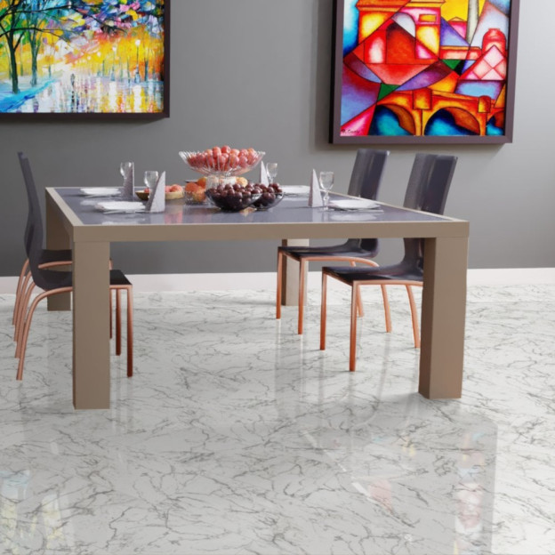Вінілова підлога SPC Falquon The Floor Stone Carrara Marble | D2921 Вінілова підлога SPC Falquon The Floor Stone Carrara Marble | D2921