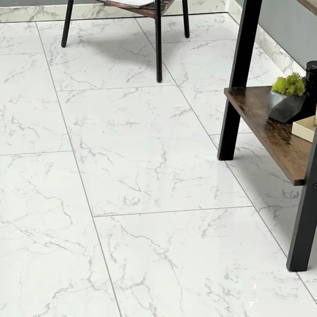 Вінілова підлога SPC Falquon The Floor Stone Carrara Marble | D2921 Вінілова підлога SPC Falquon The Floor Stone Carrara Marble | D2921