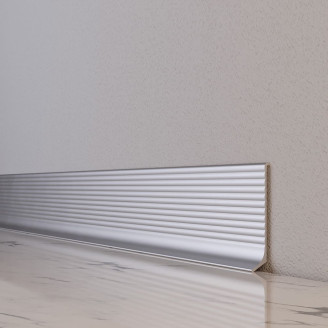 Плінтус Kluchuk ALU-NV6011 алюмінієвий хвилястий (60мм)