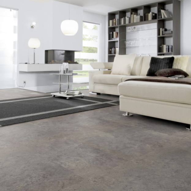 Вінілова підлога Wineo 400 DB Stone Industrial Concrete Dark клейовий | DB304SL