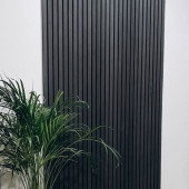 Стеновая панель акустическая Wood Wall Черный | ДАП-005 Стеновая панель акустическая Wood Wall Черный | ДАП-005