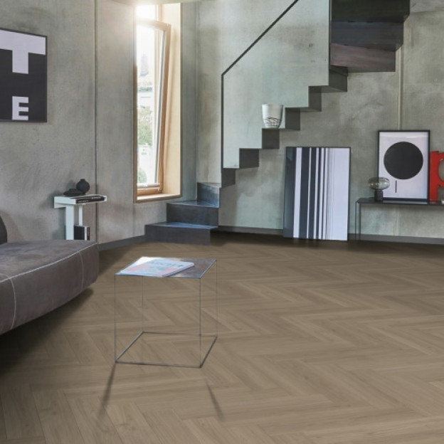 Вінілова підлога Parador SPC TrendTime 3 Herringbone Дуб Регент сірий | 1748858
