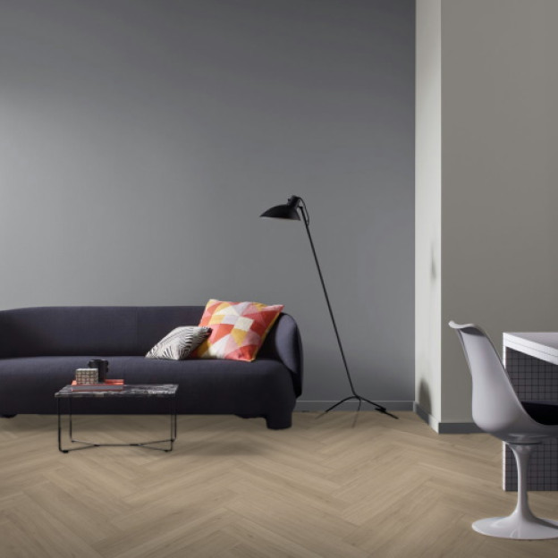 Вінілова підлога Parador SPC TrendTime 3 Herringbone Дуб Регент сірий | 1748858