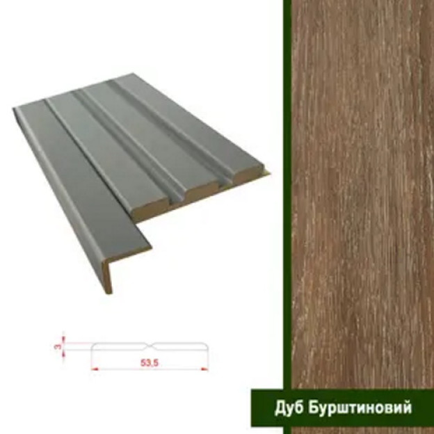 Універсальний декоративний кут МДФ Super Profil Дуб Бурштиновий | УД0354-33