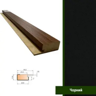 Стартовая планка МДФ Super Profil Черный | СП1234-4