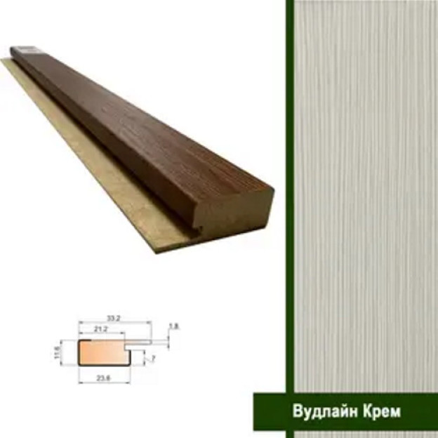 Стартова планка МДФ Super Profil Вудлайн Крем | СП1234-25 Стартова планка МДФ Super Profil Вудлайн Крем | СП1234-25