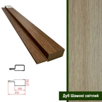 Финишная планка МДФ Super Profil Дуб Шамони светлый | ФП1238-12