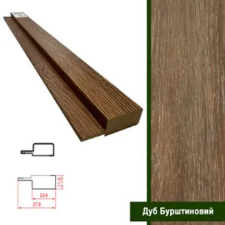 Финишная планка МДФ Super Profil Дуб Янтарный | ФП1238-33