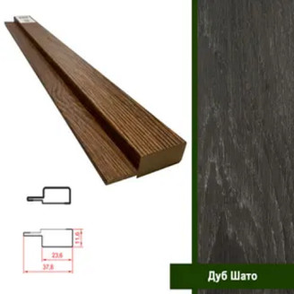 Финишная планка МДФ Super Profil Дуб Шато | ФП1238-41