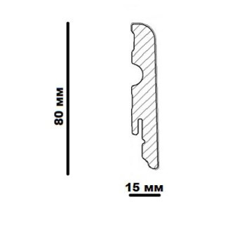 Плінтус Neuhofer Holz FU077L Дуб | FOEI142 548460 Плінтус Neuhofer Holz FU077L Дуб | FOEI142 548460