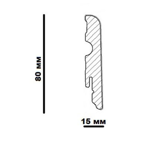 Плінтус Neuhofer Holz FU077L Дуб | FOEI142 548460