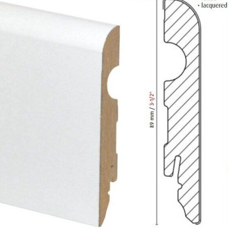 Плінтус Neuhofer Holz PAINT-ON білий | FU91L 534157