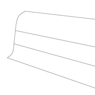 Плинтус Premium Cezar Ясен светлый Матовый | W-PC-PR-M084-250