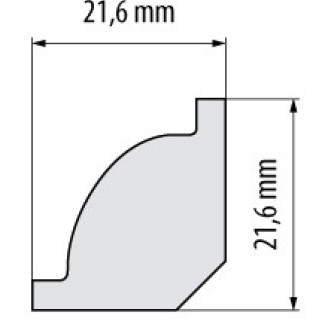 Плинтус ударопрочный Cezar Elegance | W-LS-LPC-01-101-244