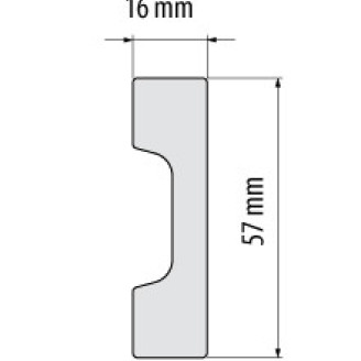 Плінтус ударостійкий Cezar Elegance | W-LS-LPC-27-101-200