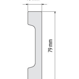 Плінтус ударостійкий Cezar Elegance | W-LS-LPC-28-101-200