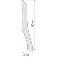 Плінтус ударостійкий Cezar Elegance | W-LS-LPC-34-101-244 Плінтус ударостійкий Cezar Elegance | W-LS-LPC-34-101-244