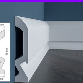 Плінтус ударостійкий Cezar Elegance | W-LS-LPC-19LE-101-244