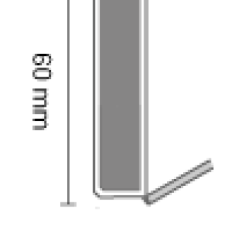 Плинтус Döllken-Weimar Cubu Flex серебряный | 27620000W19900 (60 мм)