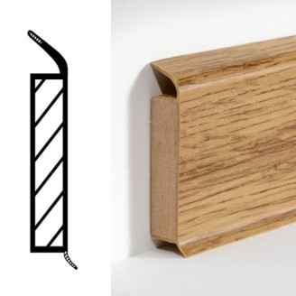 Плинтус Döllken-Weimar PVC MDF EP60 Дуб | 5107290 W424