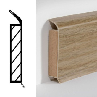 Плинтус Döllken-Weimar PVC MDF EP60 Ольха | 5107293 W428