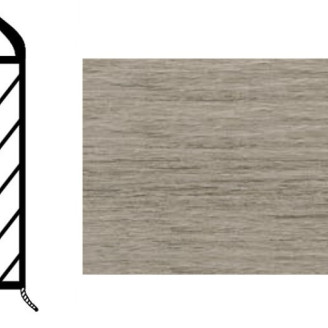 Плинтус Döllken-Weimar PVC MDF EP60 Дуб Белый | 5109078 W660