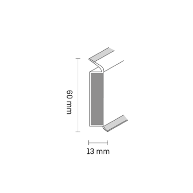 Плінтус Döllken-Weimar PVC MDF EP60 Дуб Старий Сірий | 5109330 2022