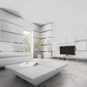 Ламінат Herringbone Milenium Oak White | 3516 Ламінат Herringbone Milenium Oak White | 3516