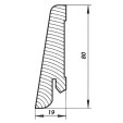 Плинтус Kluchuk Рустик KLR80-03 Дуб Арктик (80мм) Плинтус Kluchuk Рустик KLR80-03 Дуб Арктик (80мм)